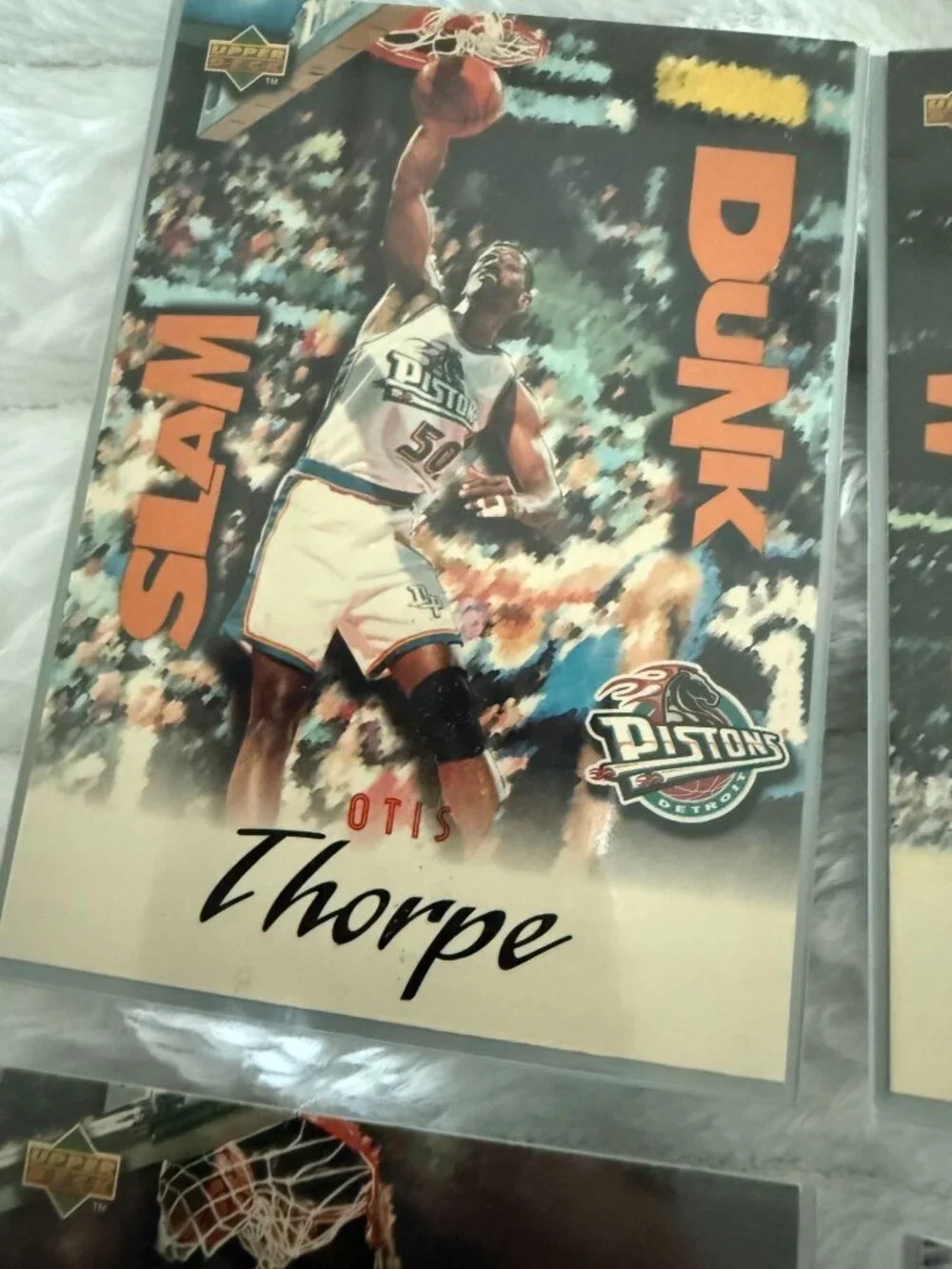 1997 Upper Deck Nestle Slam Dunk Basketball Card Bundle - Kemp, Rice, McDyess, T
